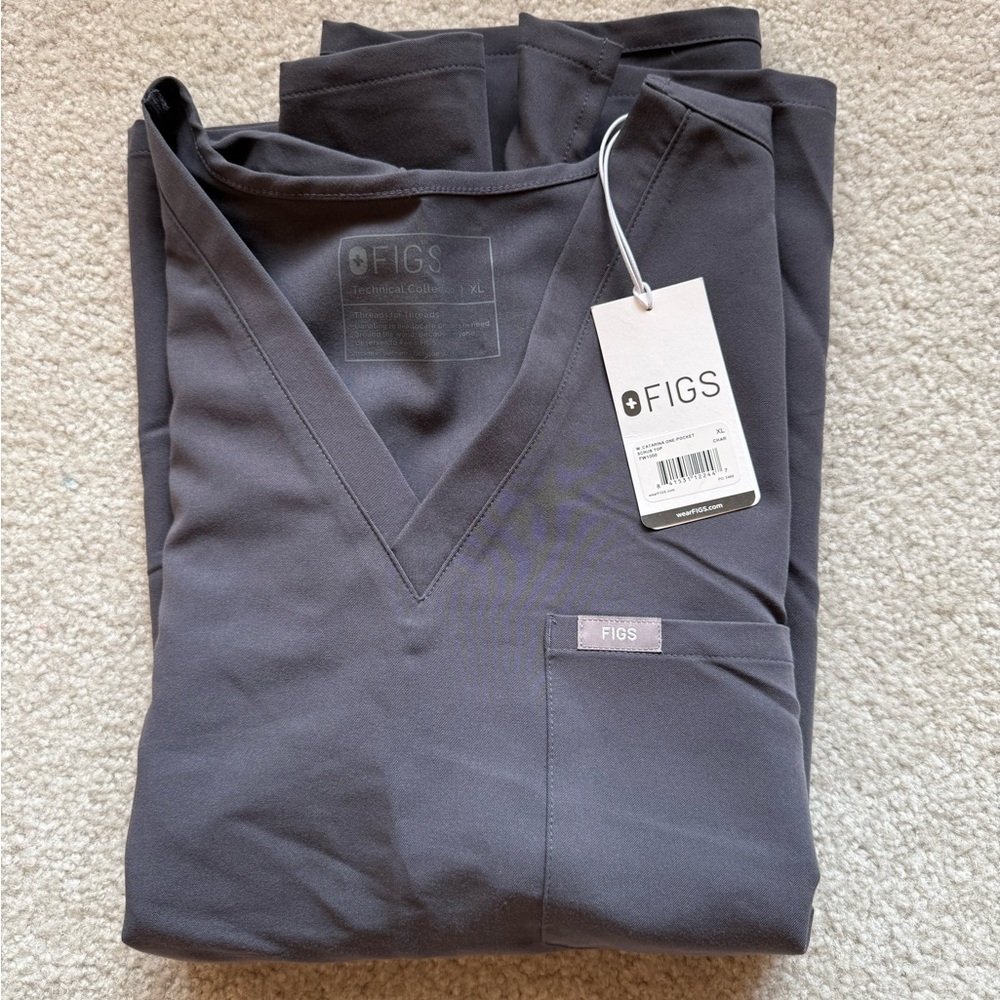 Figs Charcoal Catarina NWT